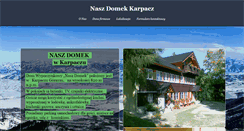 Desktop Screenshot of karpacz-naszdomek.pl